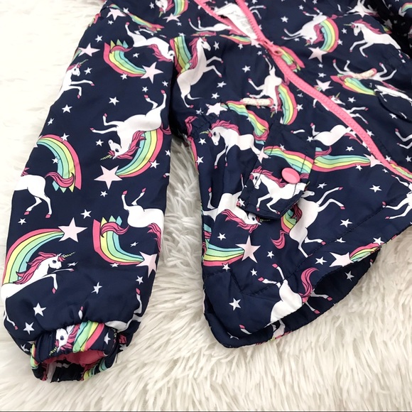 🦄 Carter’s Toddler Girl Unicorn Hooded Jacket 🦄 - Picture 2 of 6